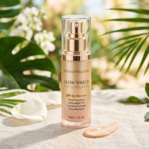 Glow shield tint sunscreen spf60